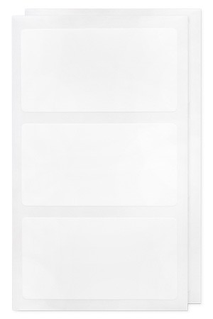 Etiketten 'Weiß 67 x 35 mm', wasserfest, 6 Stück