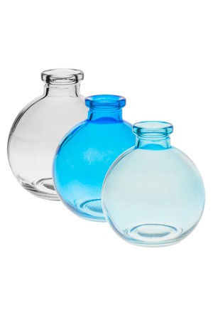 Flaschen-Set 'Aqua' Kugel groß, 3-teilig