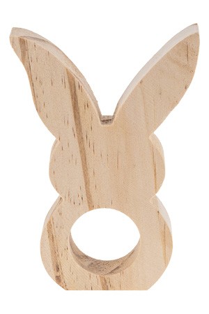Serviettenhalter 'Hase' aus Holz, 10 x 15 cm