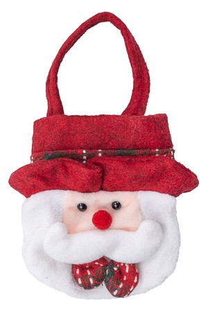Stofftasche 'Weihnachtsmann' 14 x 13 cm
