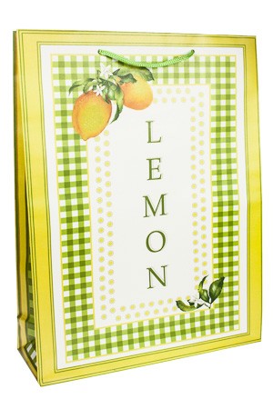 Geschenktüte 'Lemon', 25 x 8,5 x 34 cm