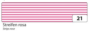 Washi-Tape 'Streifen rosa', 15 mm x 10 m