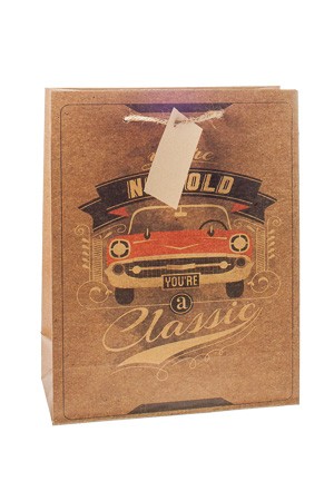 Geschenktüte 'Classic Car', 18 x 8 x 23 cm