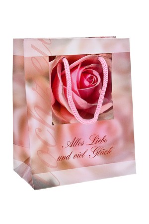 Geschenktüte 'Alles Liebe', 11 x 6 x 13,5 cm