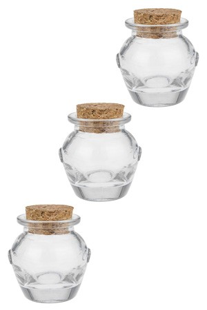 Korkenglas 'Henkelglas' 30 ml, 3er Pack