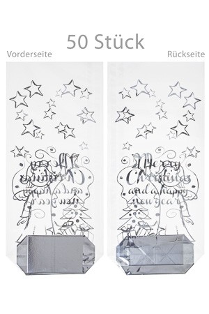 Kreuzbodenbeutel 'Weihnachtsengel' 140 x 305 mm 35 my, 50 Stück