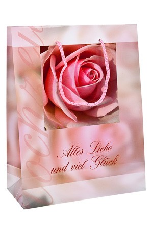 Geschenktasche 'Alles Liebe', 18 x 8 x 23 cm
