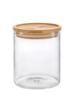 Vorratsglas 600 ml mit Holzdeckel