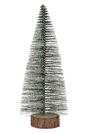 Deko-Tannenbaum mit Holzfuß, 15 cm