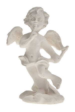 Miniatur zum Aufkleben 'Engel mit Bogen'
