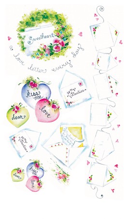 Rubbel-Sticker 'Liebesbriefe'