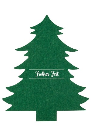 Besteckhalter 'Weihnachtsbaum' grün, 19 x 23 cm