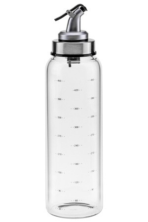 Glasflasche 500 ml mit Skala und Ausgießer