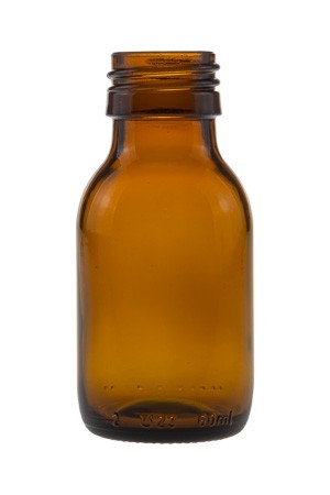 Glasflasche 60 ml braun