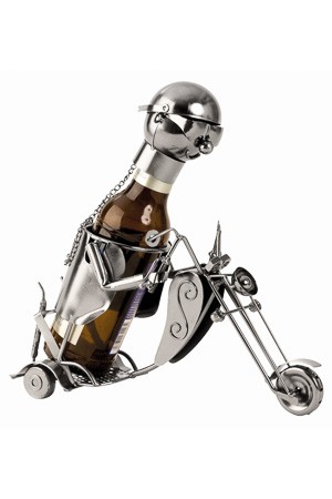 Bier-Flaschenhalter 'Motorradfahrer'
