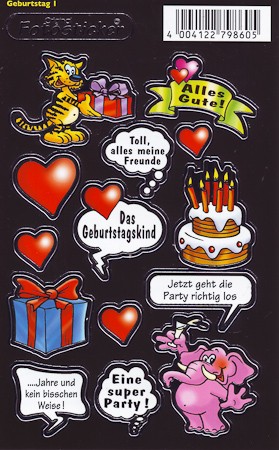 Foto-Sticker 'Geburtstag'