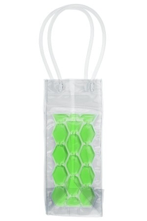 Flaschenkühltasche 10 x 10 x 25 cm grün