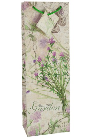 Flaschentasche 'Summer Garden Wiesenblume', 12,5 x 8 x 36 cm