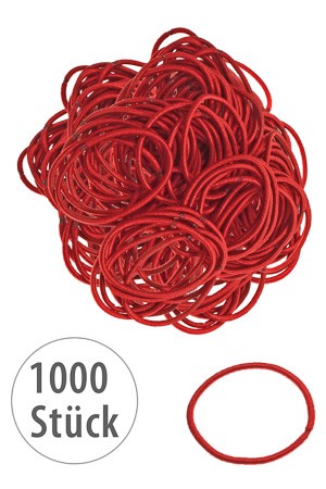 Elastische Schlaufen 40 mm, rot, 1000 Stück