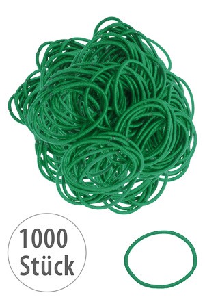 Elastische Schlaufen 40 mm, grün, 1000 Stück