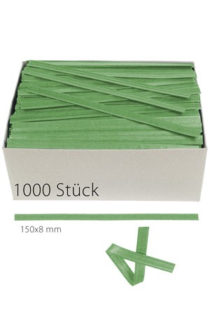 Clipbandverschlüsse 150 x 8 mm grün, 1000 Stück