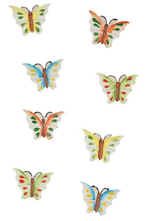 Miniaturen zum Aufkleben 'Schmetterling' - 8er Set
